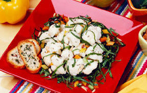 Cauliflower Confetti Spinach Salad