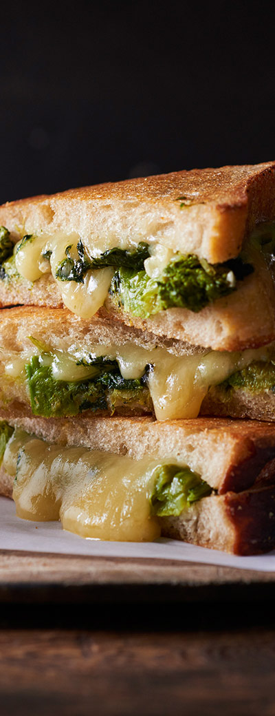 Broccoli Rabe grilled cheese