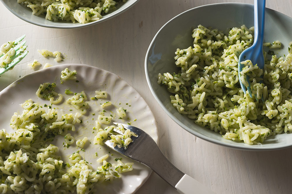 Alphabet Pastina with Broccoli Rabe Butter