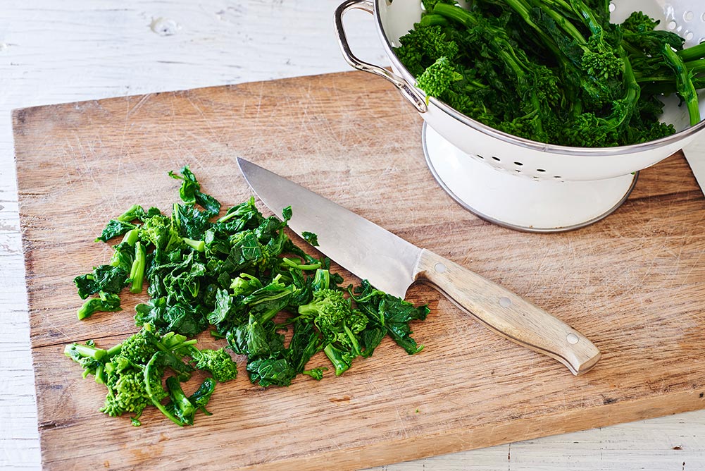 Andy Boy Broccoli Rabe Garlicky Toasts with Poached Egg