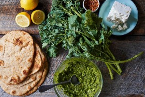 roasted-broccoli-rabe-pesto-flatbread-ingredients