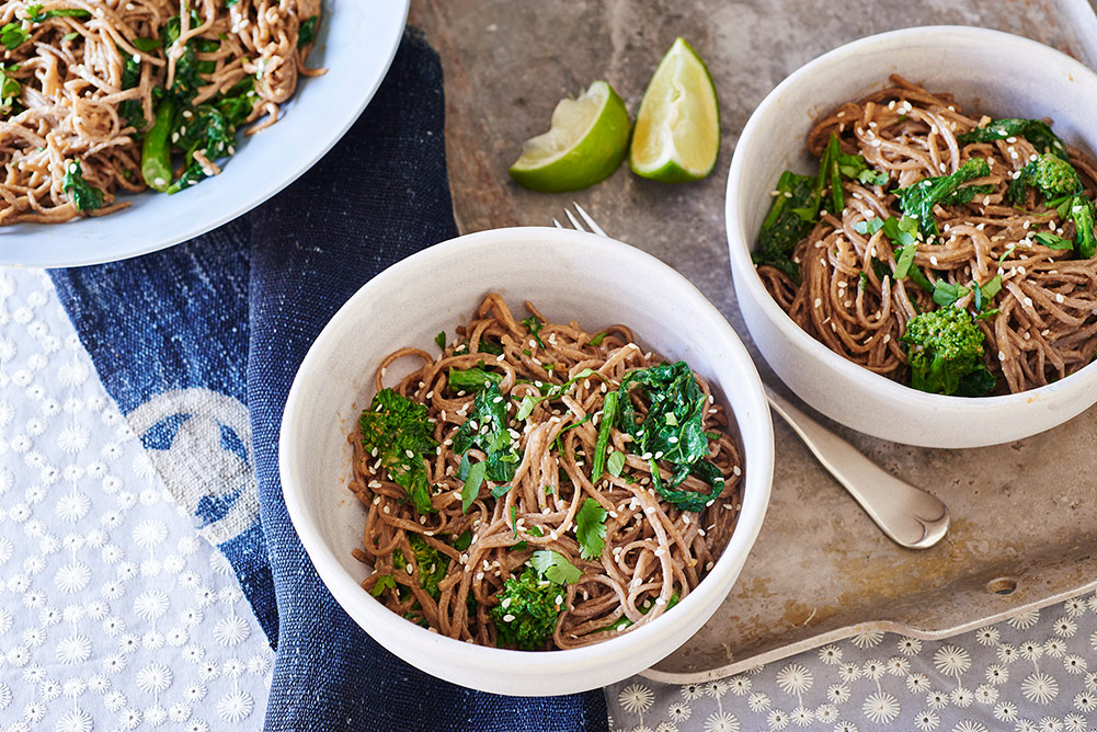 Broccoli Rabe Peanut Soba Noodles