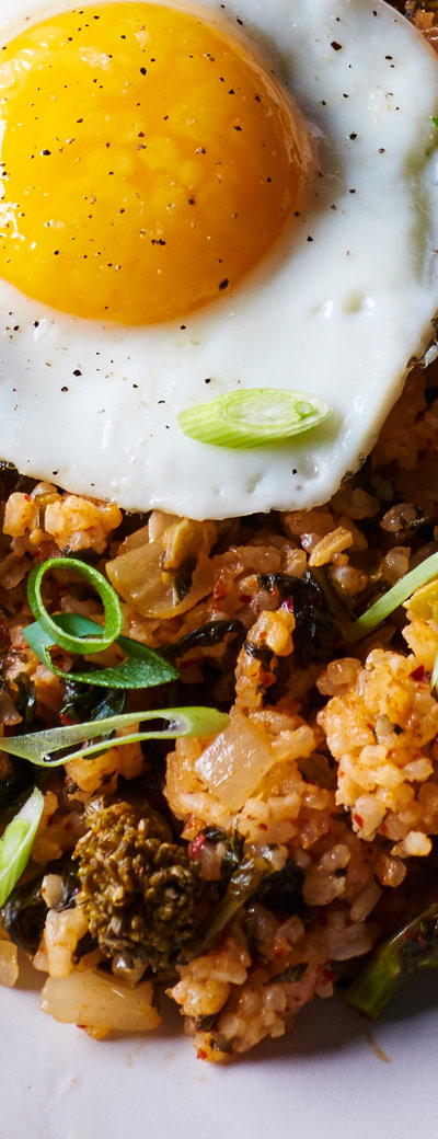 Andy Boy Broccoli Rabe Kimchi Fried Rice