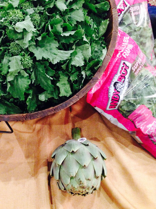 artichoke and broccoli rabe