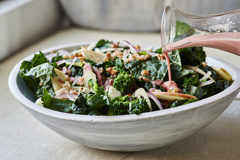 Broccoli Rabe and Kale Harvest Salad