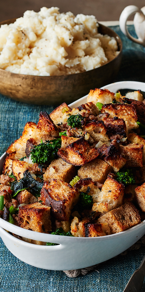 broccolirabeandsausagestuffing