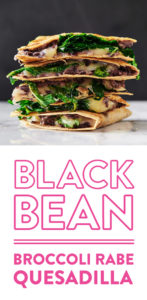 broccoli-rabe-bleack-bean-monterey-jack-quesadilla-andy-boy