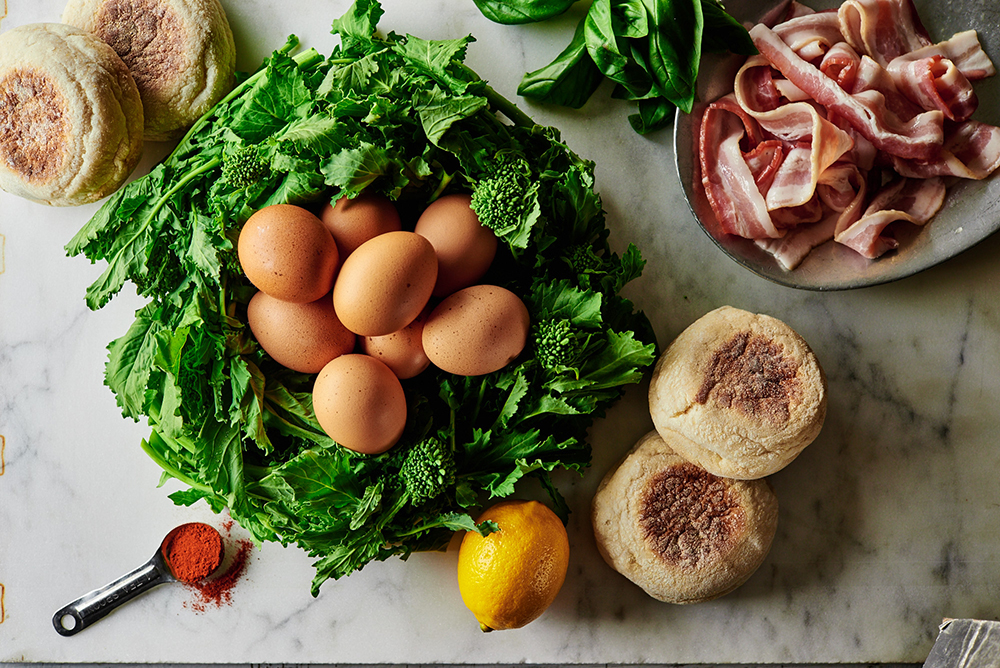 Broccoli Rabe Eggs Benedict