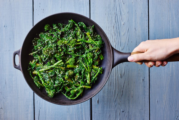 cooking-process-banh-mi-bowl-broccoli-rabe