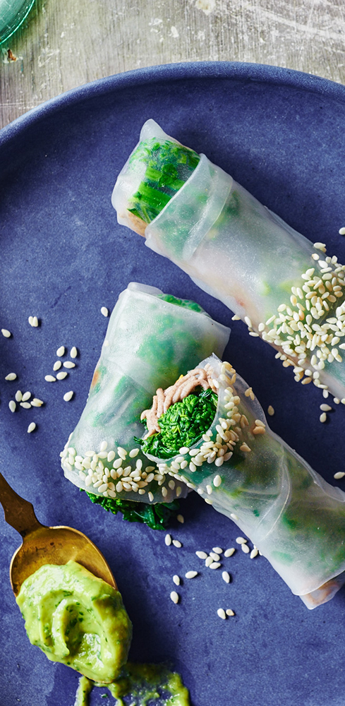 Broccoli Rabe Spring Rolls