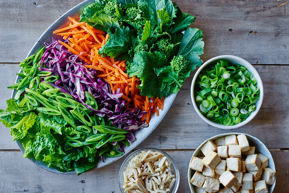 Tofu Chop Salad Ingredients