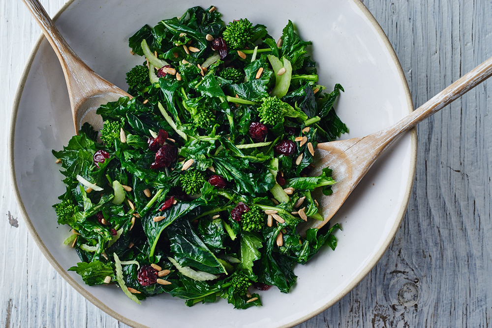 Massaged Broccoli Rabe Salad