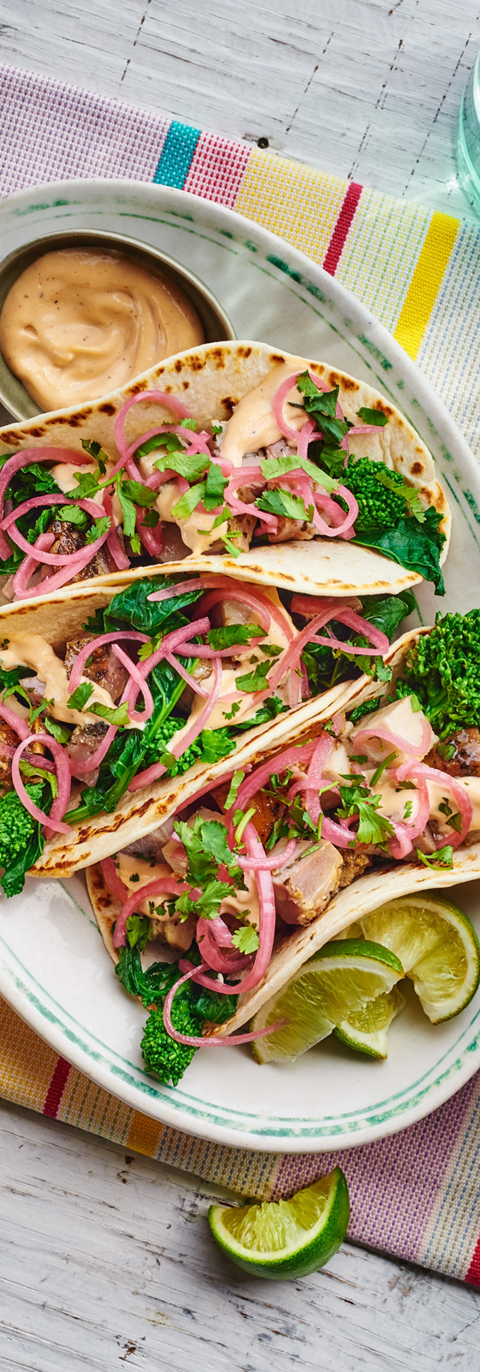 Broccoli Rabe Porchetta Tacos