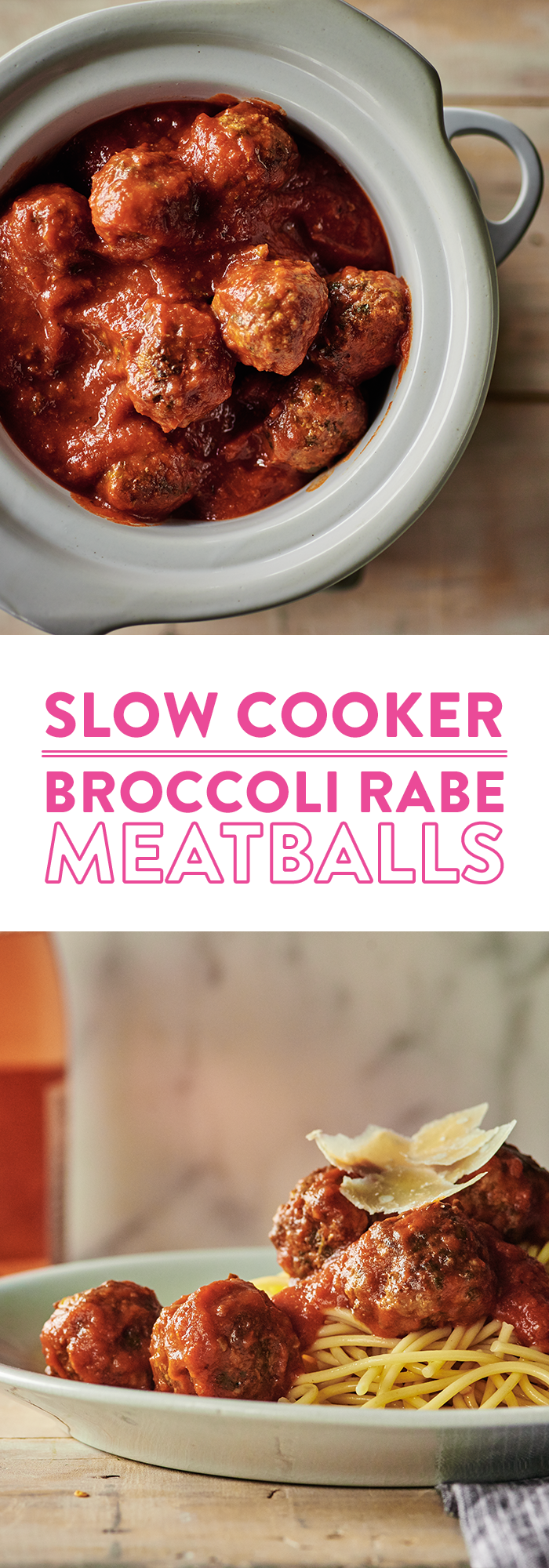 Slow Cooker Meatballs Broccoli Rabe