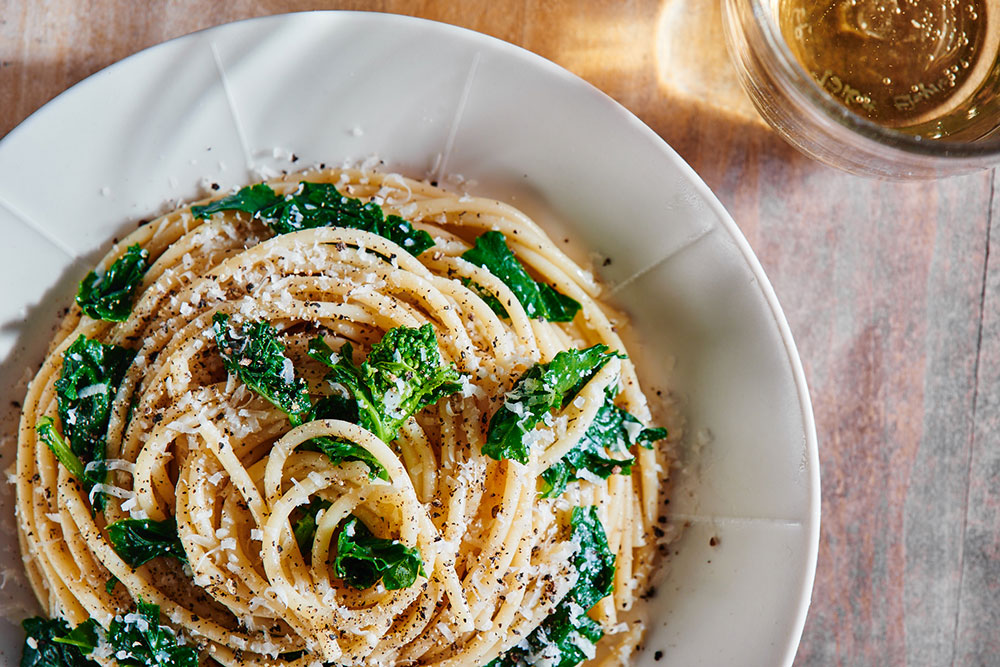 Cacio e Pepe with Broccoli Rabe