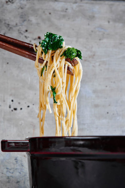 cacio-e-pepe-broccoli-rabe-process