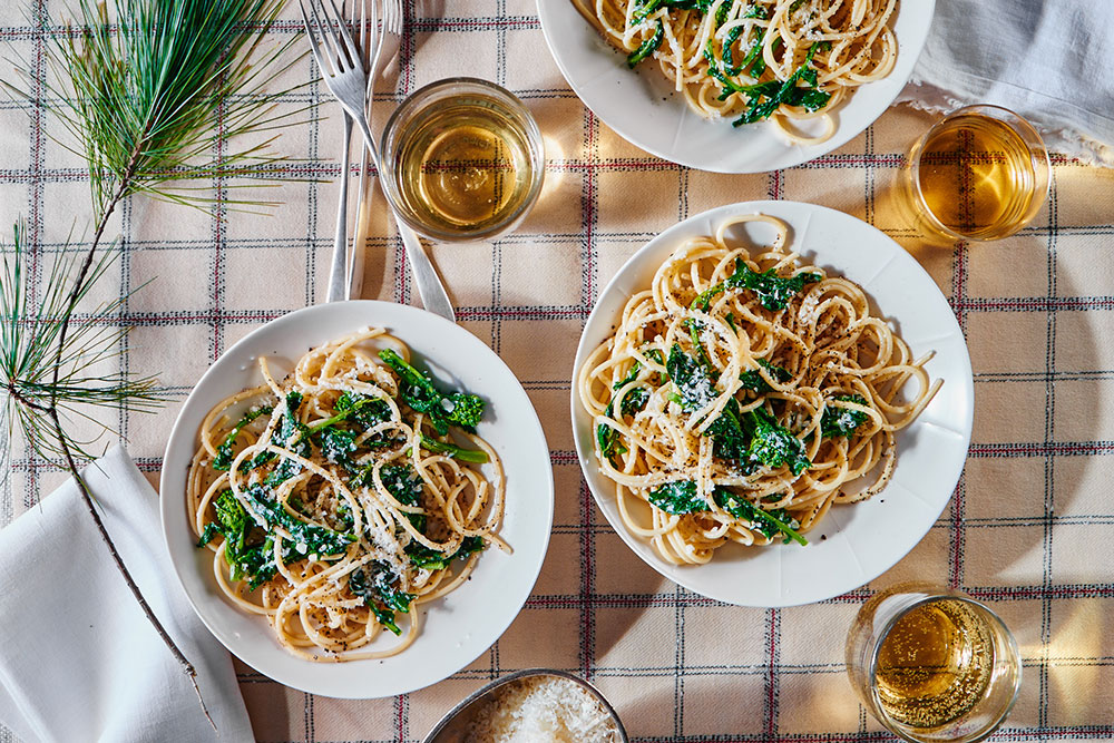 Cacio e Pepe with Broccoli Rabe