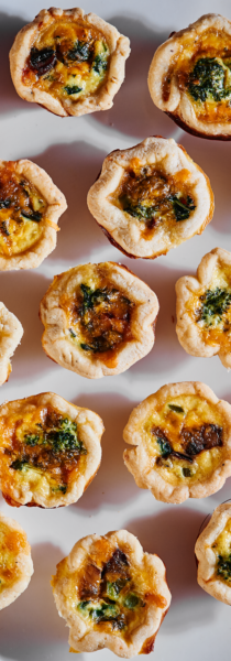 Broccoli Rabe and Cheddar Mini Quiches - Andy Boy