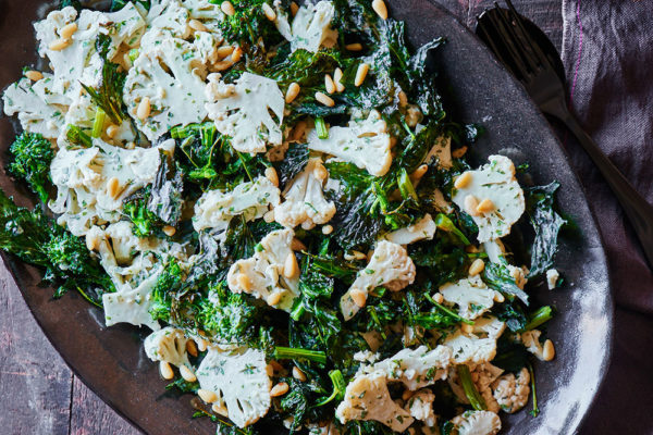 broccoli-rabe-crunchy-cauliflower-lemon-tahini