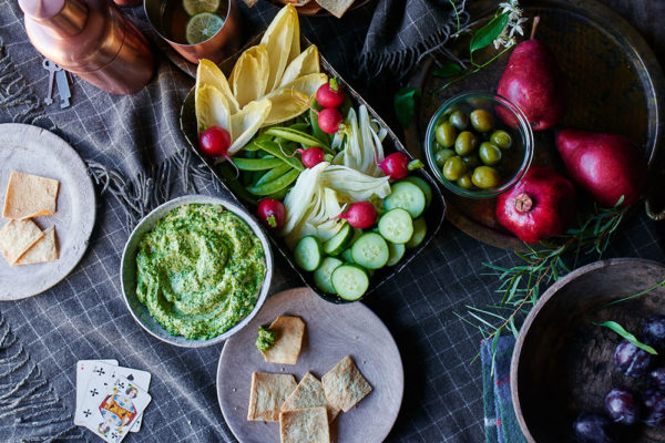Broccoli Rabe Pesto Hummus
