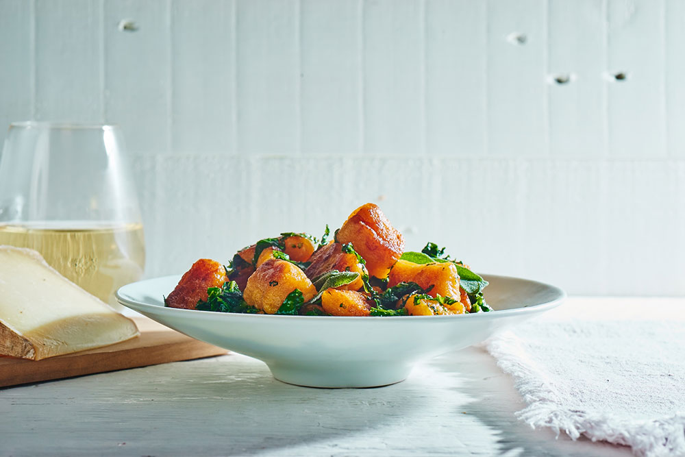 Sweet Potato Gnocchi with Broccoli Rabe