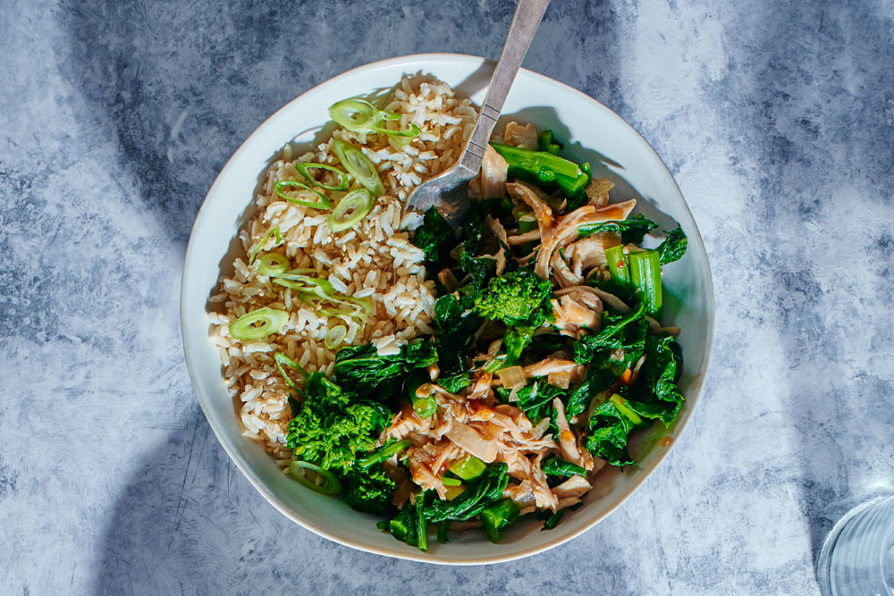 Teriyaki Chicken with Broccoli Rabe