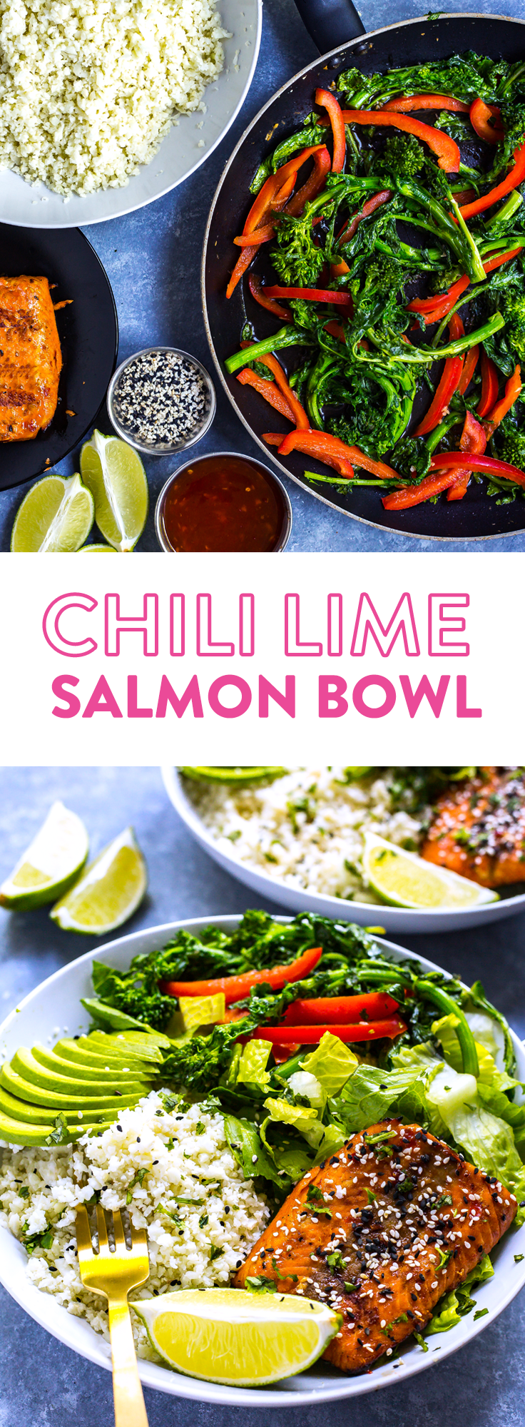 Chili Lime Salmon Bowl Broccoli Rabe Pinterest