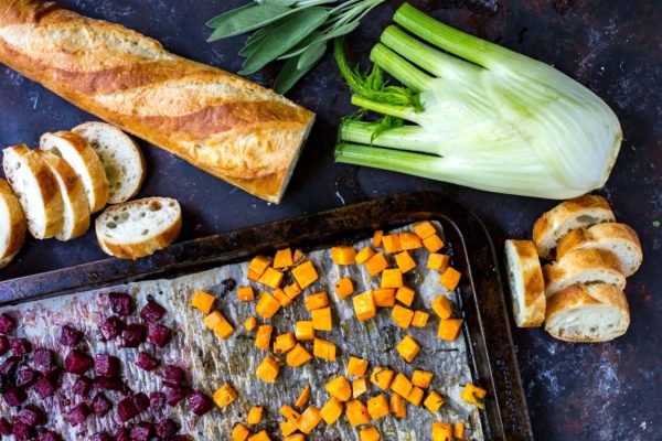 ingredients-beet-fennel-sweet-potato-crostini