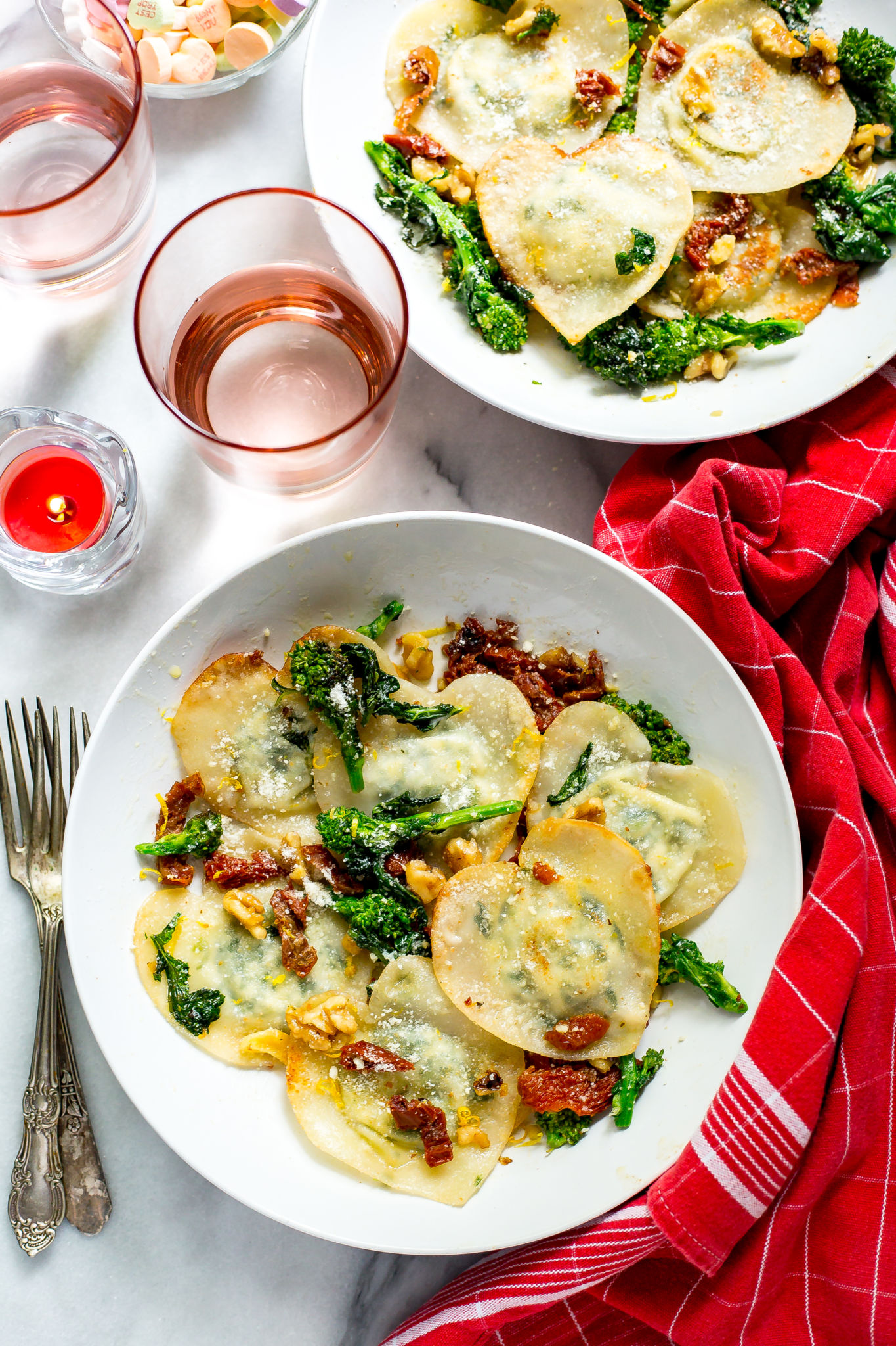 Quick and Easy Wonton Wrapper Broccoli Rabe Ravioli Andy Boy