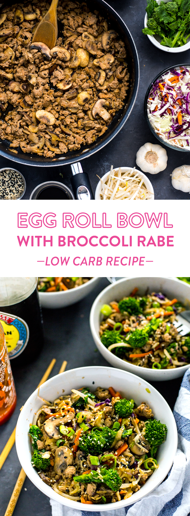 Egg Roll Broccoli Rabe Bowl Pinterest