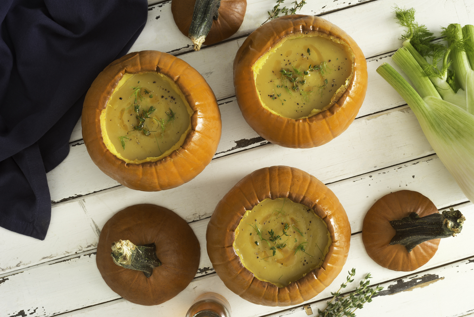 Pumpkin and Fennel Soup with Chili Oil