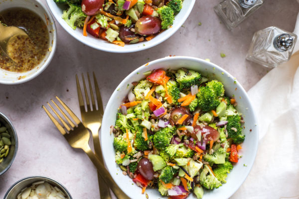 Super Easy Mayo-Less Broccoli Salad - Andy Boy