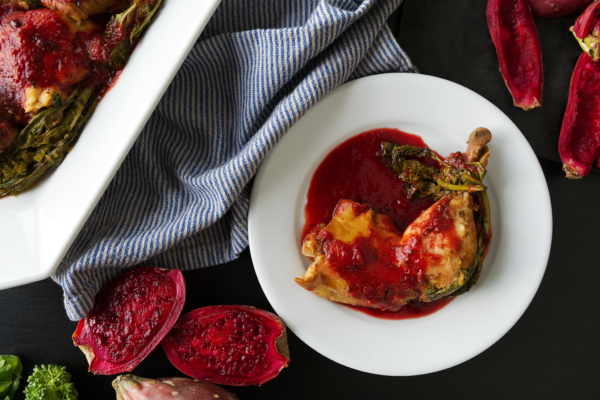 slow-cooker-cactus-pear-chicken-rapini-recipe