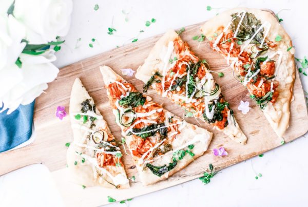 vegan-buffalo-jackfruit-rapini-flatbread