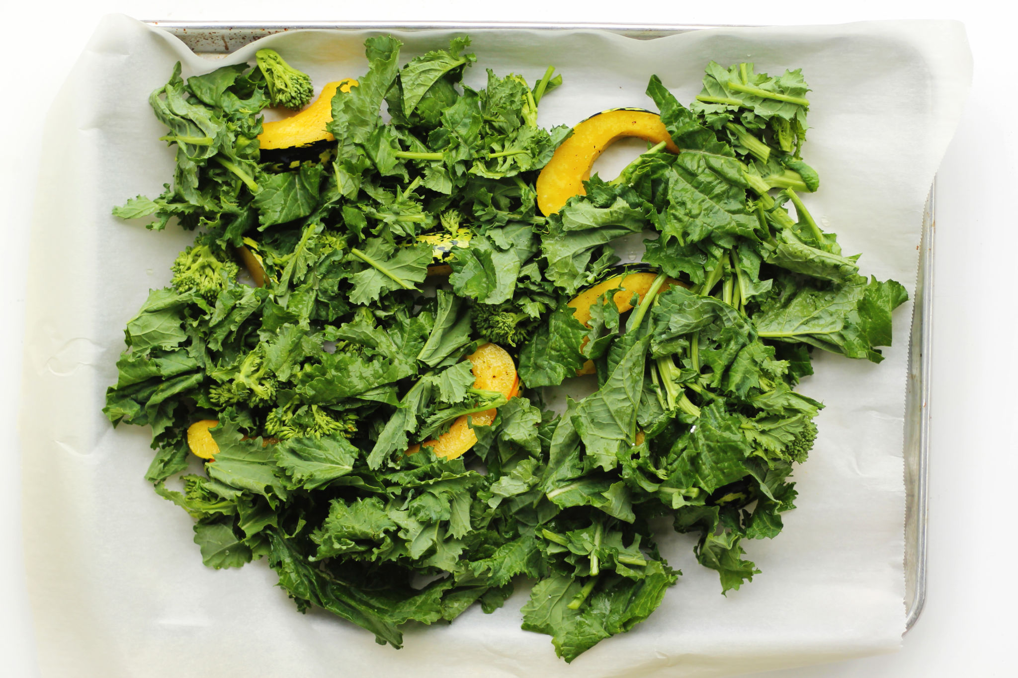 Roasted Squash Salad with Broccoli Rabe and Kale Andy Boy