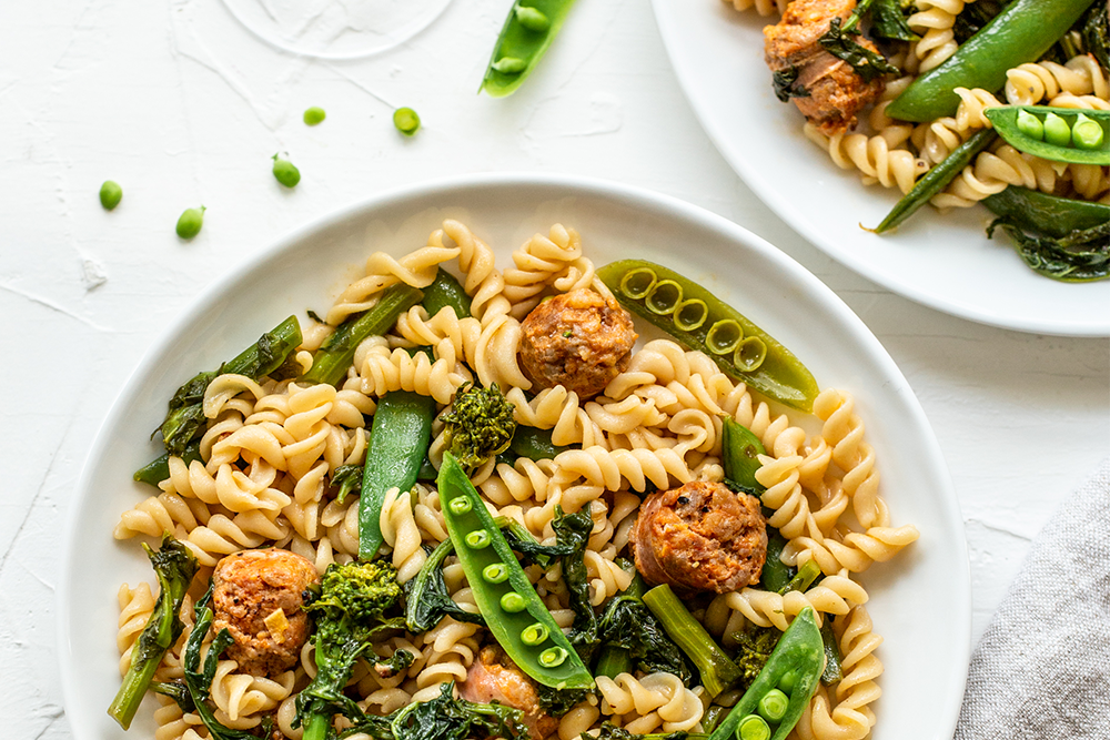 Gluten Free Rotini with Sausage and Broccoli Rabe in a White Wine Sauce ...