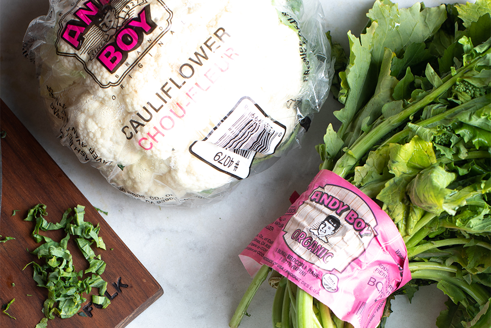 Broccoli Rabe and Cauliflower Lasagna Roll Ups Andy Boy