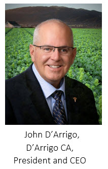 John D'Arrigo, President and CEO